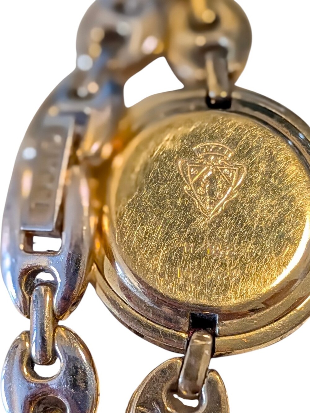 Gucci Women's Gold Bracelet Watch with Interchangeable Bezels Vintage Works - Picture 8 of 10